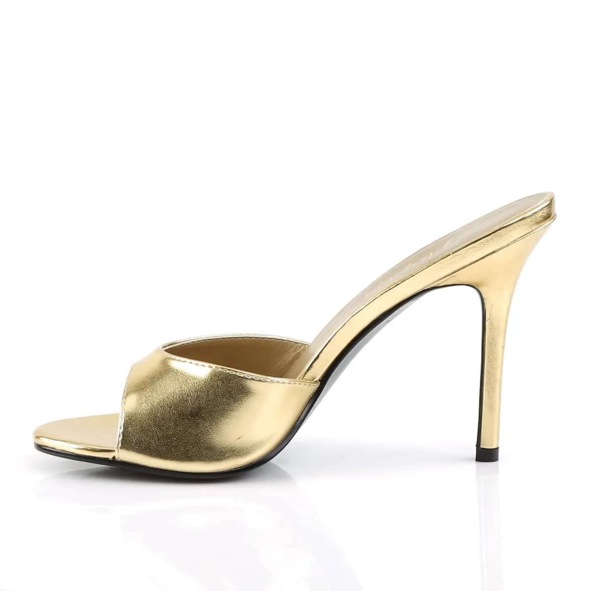 CLASSIQUE-01 Gold Slide High Heel