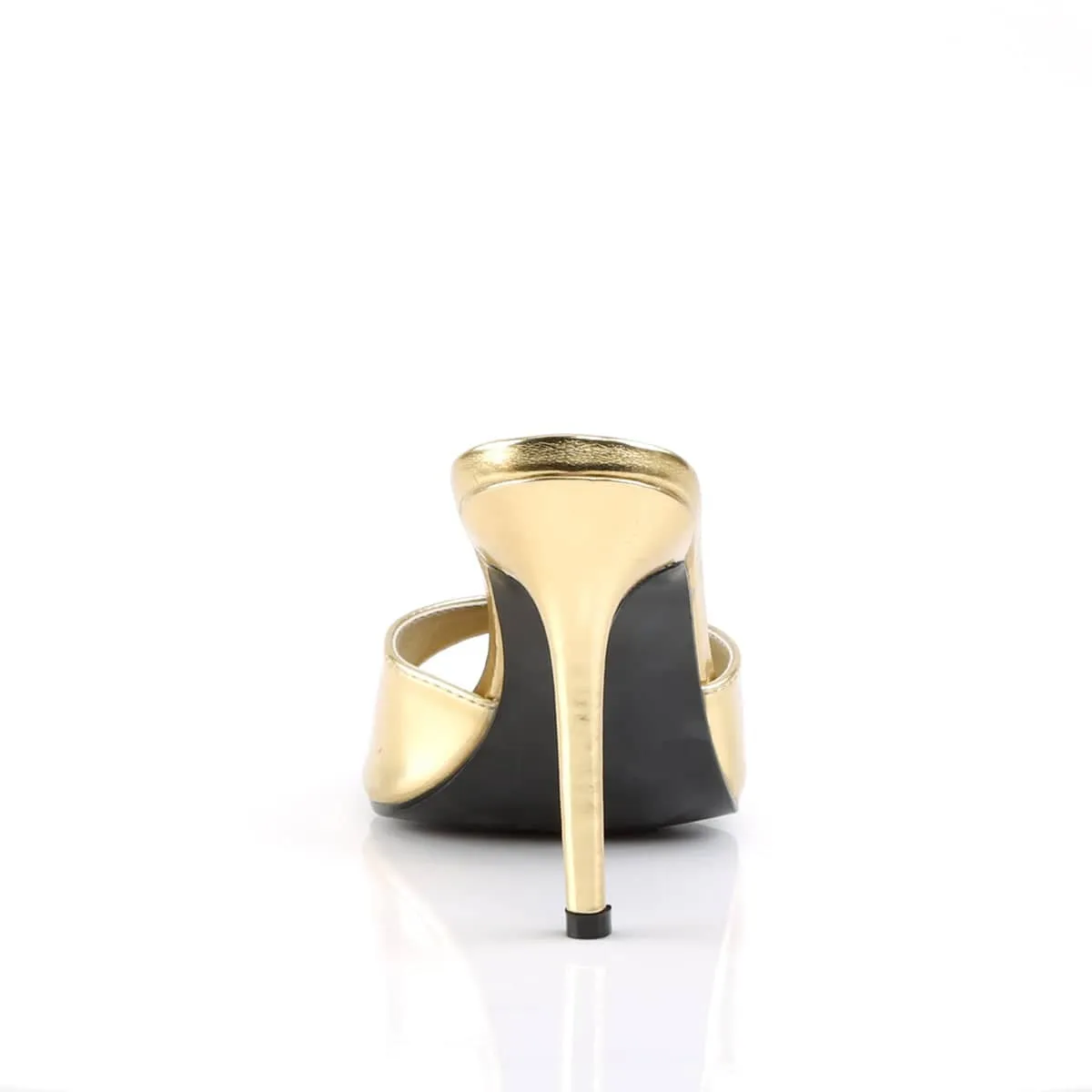 CLASSIQUE-01 Gold Slide High Heel