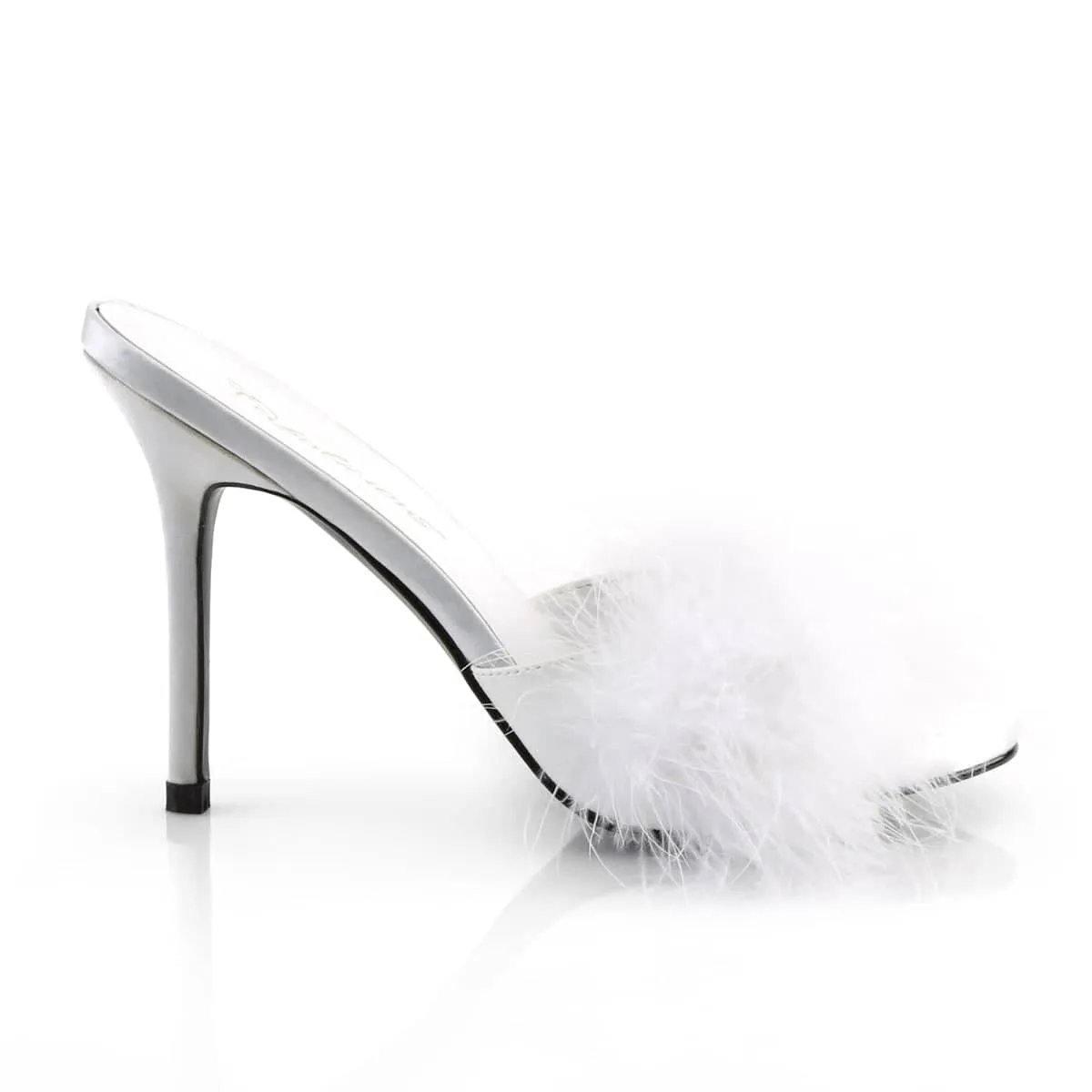 CLASSIQUE-01F Fluffy Mule Heels