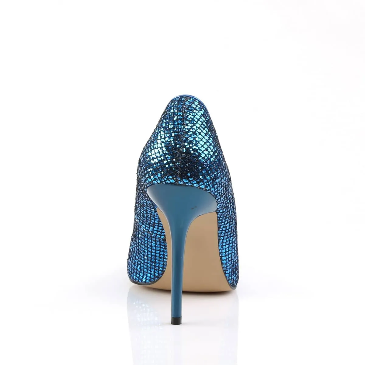 CLASSIQUE-20 Blue Sequin Heels