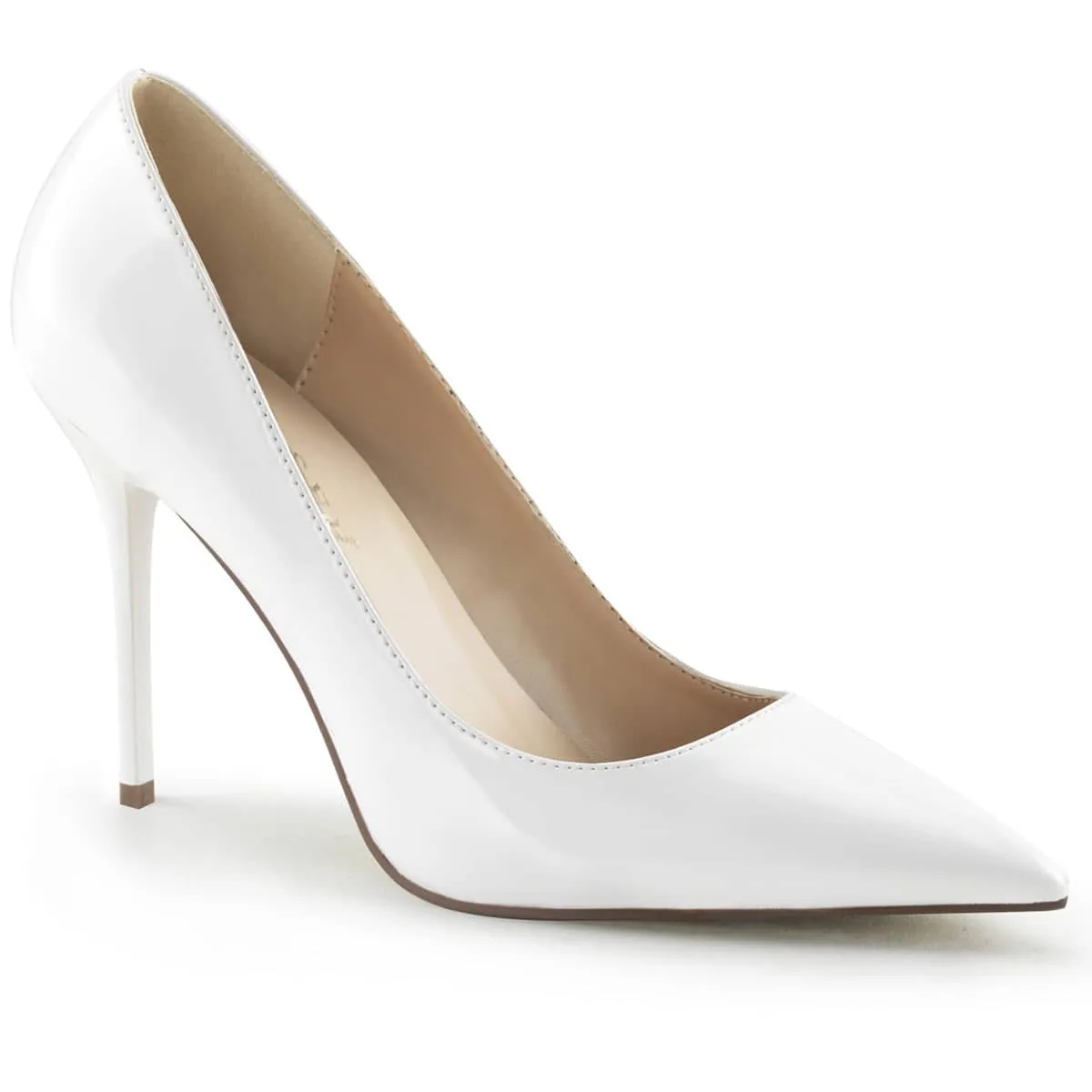 CLASSIQUE-20 White Court High Heel