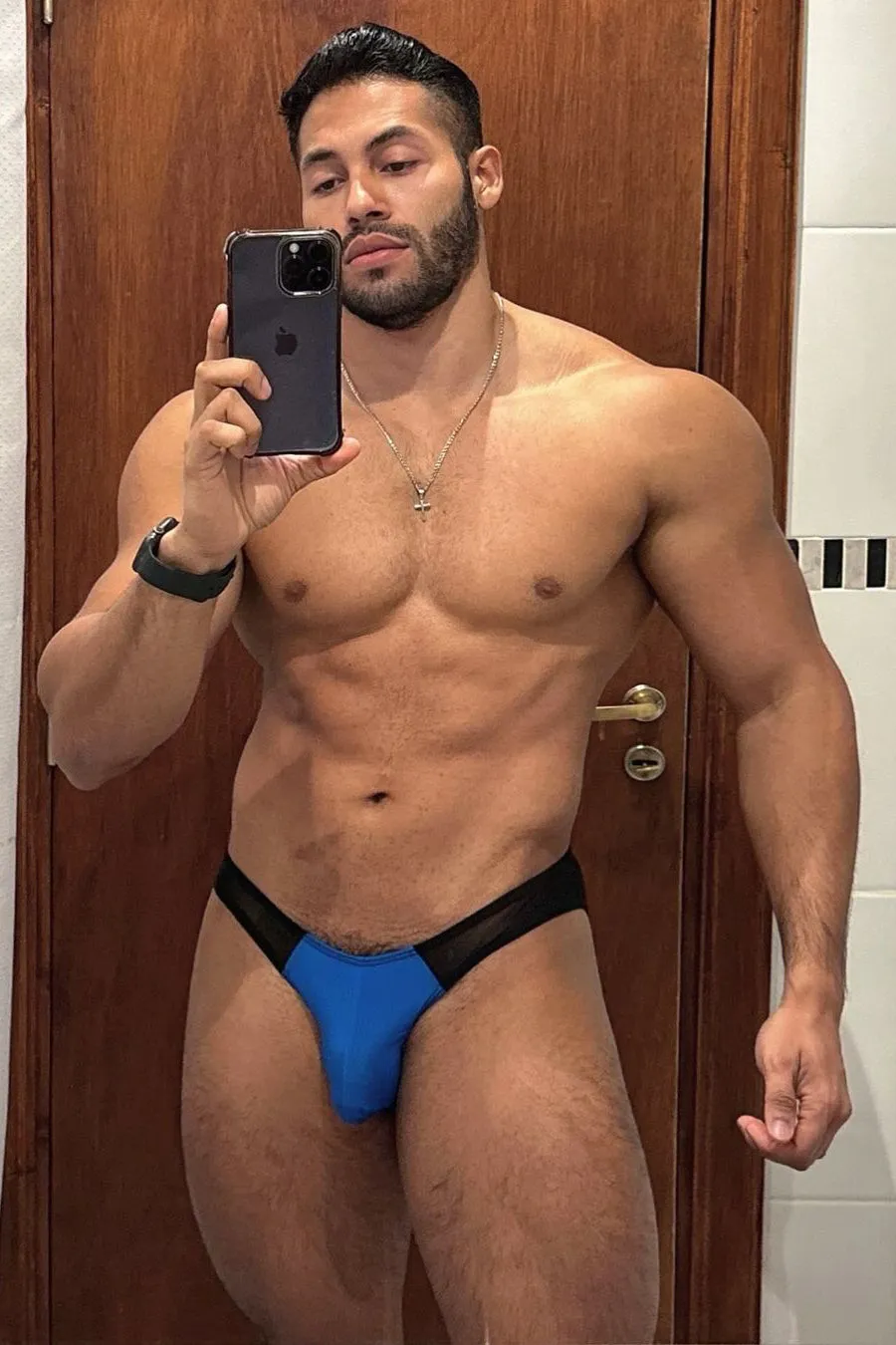 Club Kid Mesh Briefs - Cyan Blue