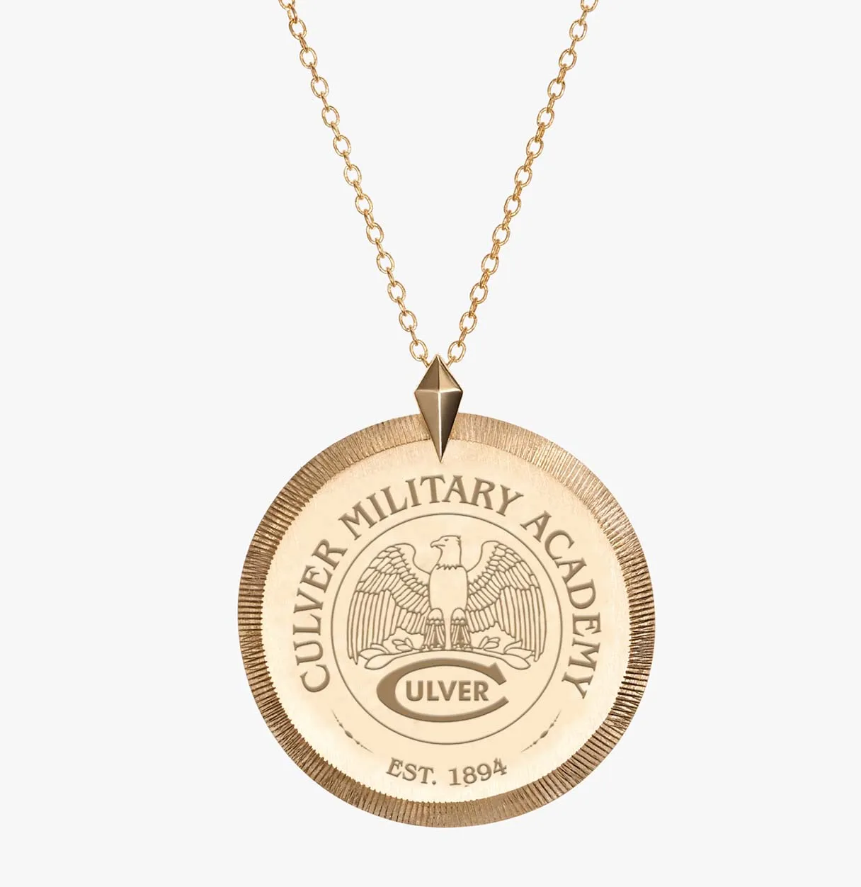 CMA Crest Florentine Necklace - Cavan Gold