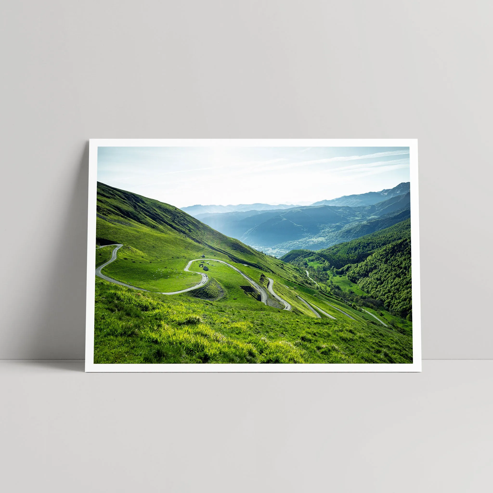 Col du Portet | Greens - Art Print - Daniel Hughes