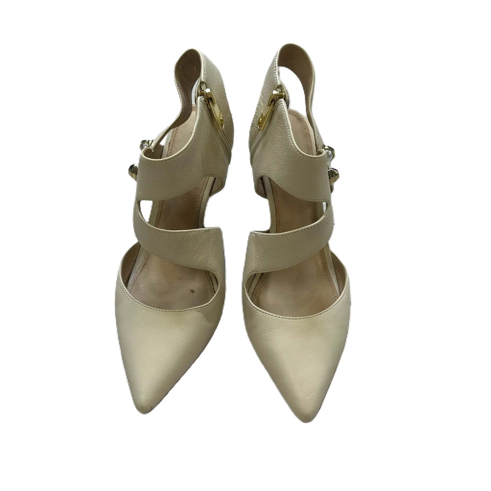 Cream Shoes Heels Stiletto By Louise Et Cie, Size: 9.5