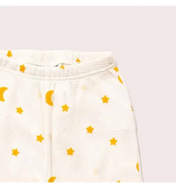 Cream Waffle Stars Organic Pyjamas - Little Green Radicals