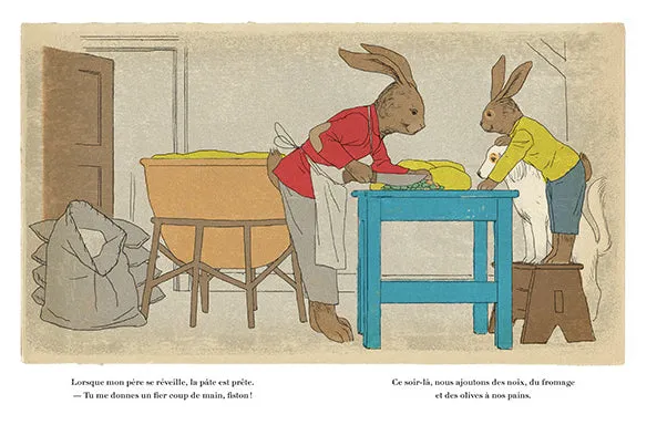 DUO - marionnette lapin blanc   livre Au-delà de la forêt