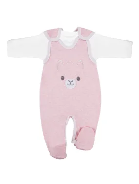 Early Baby Top & Alpaca Footed Dungarees Set