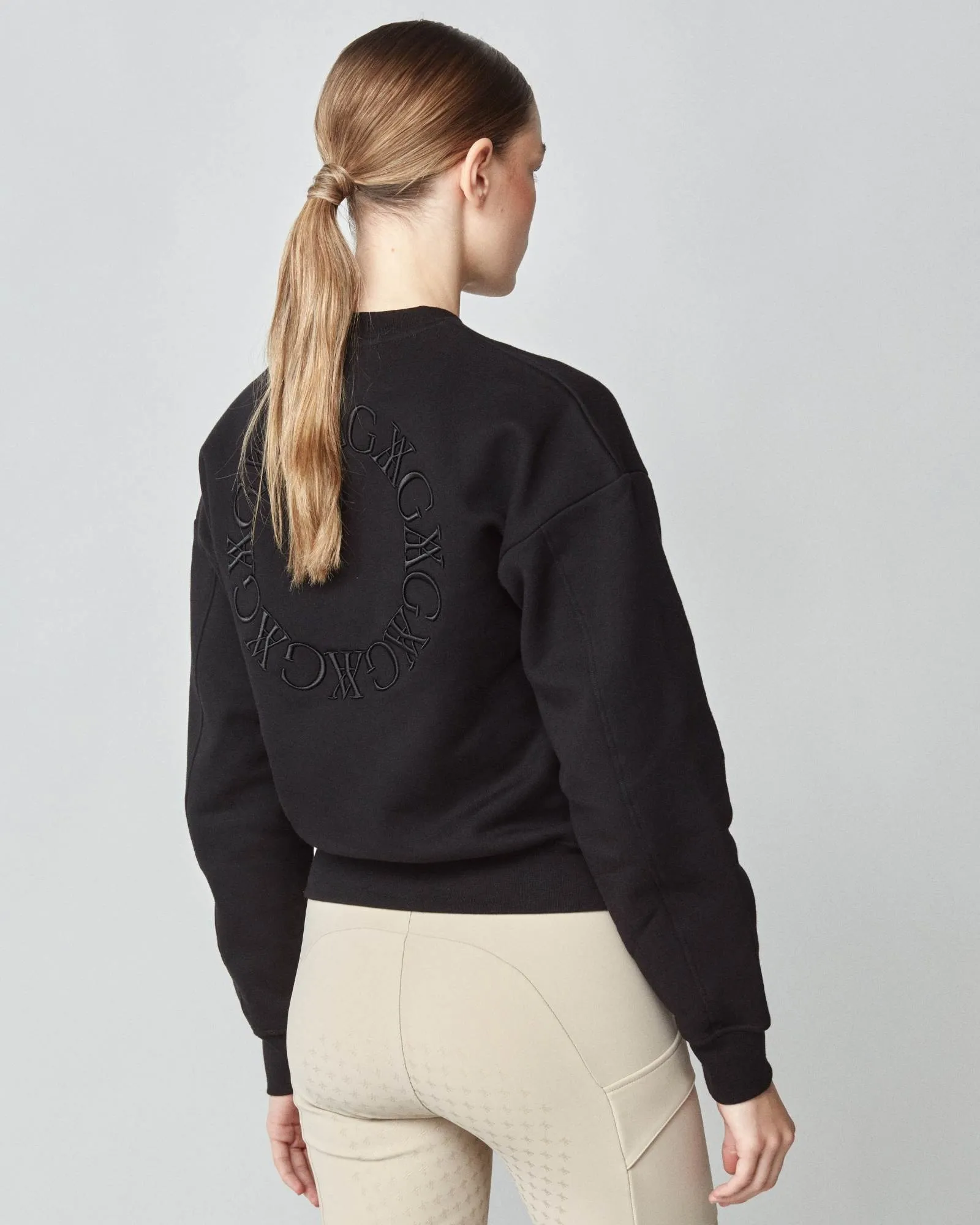 Embroidered Sweatshirt Black