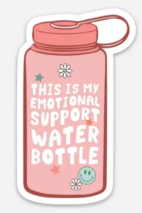 Emotional Support Water Bottle Sticker