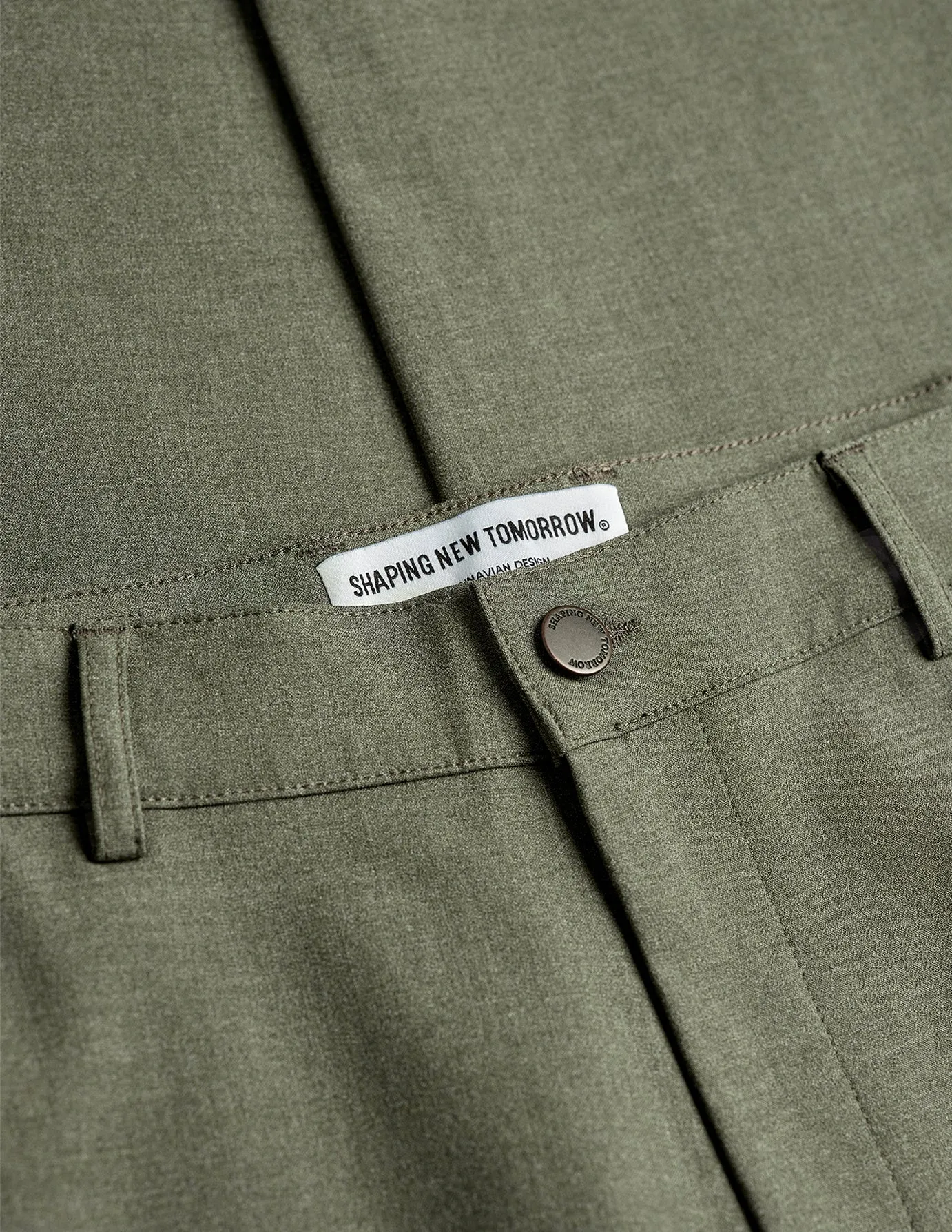 Essential Pants Slim Nightfall Green Melange