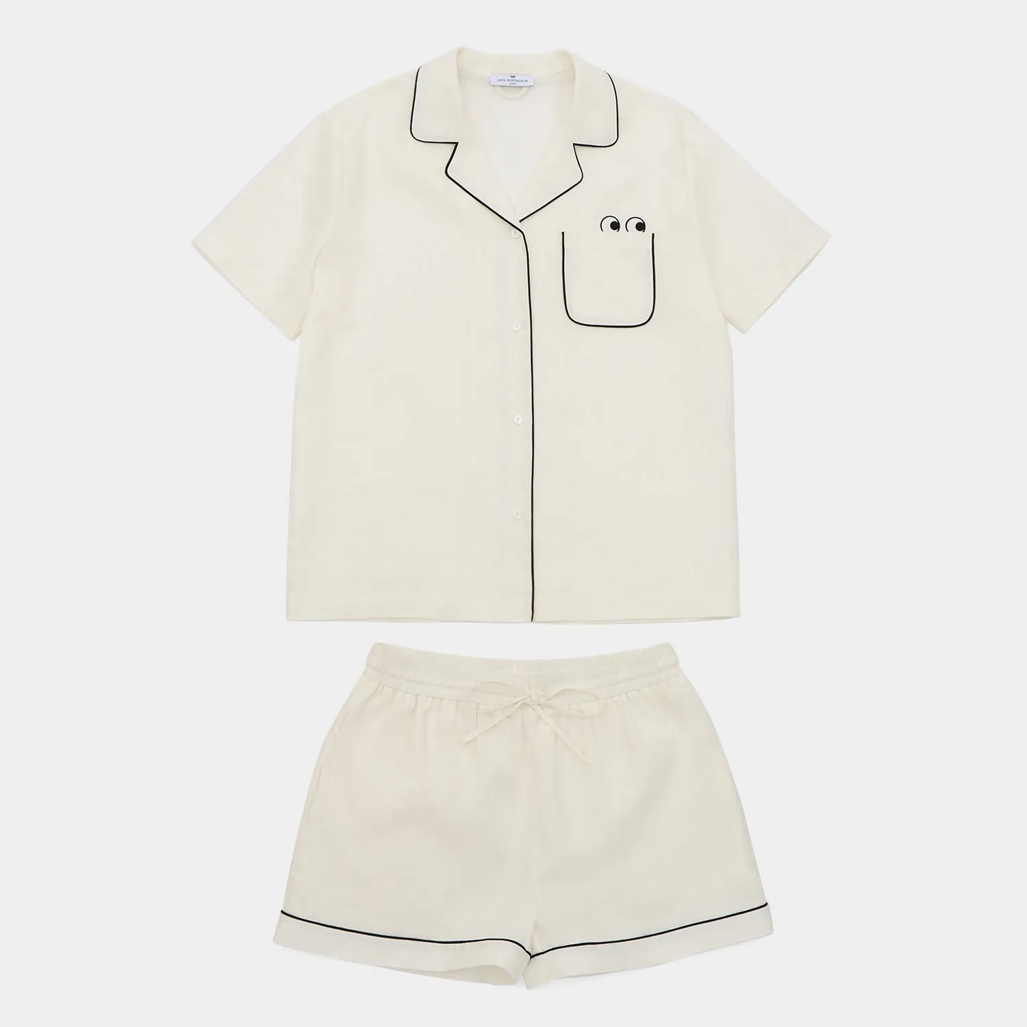 Eyes Short Linen Pyjamas