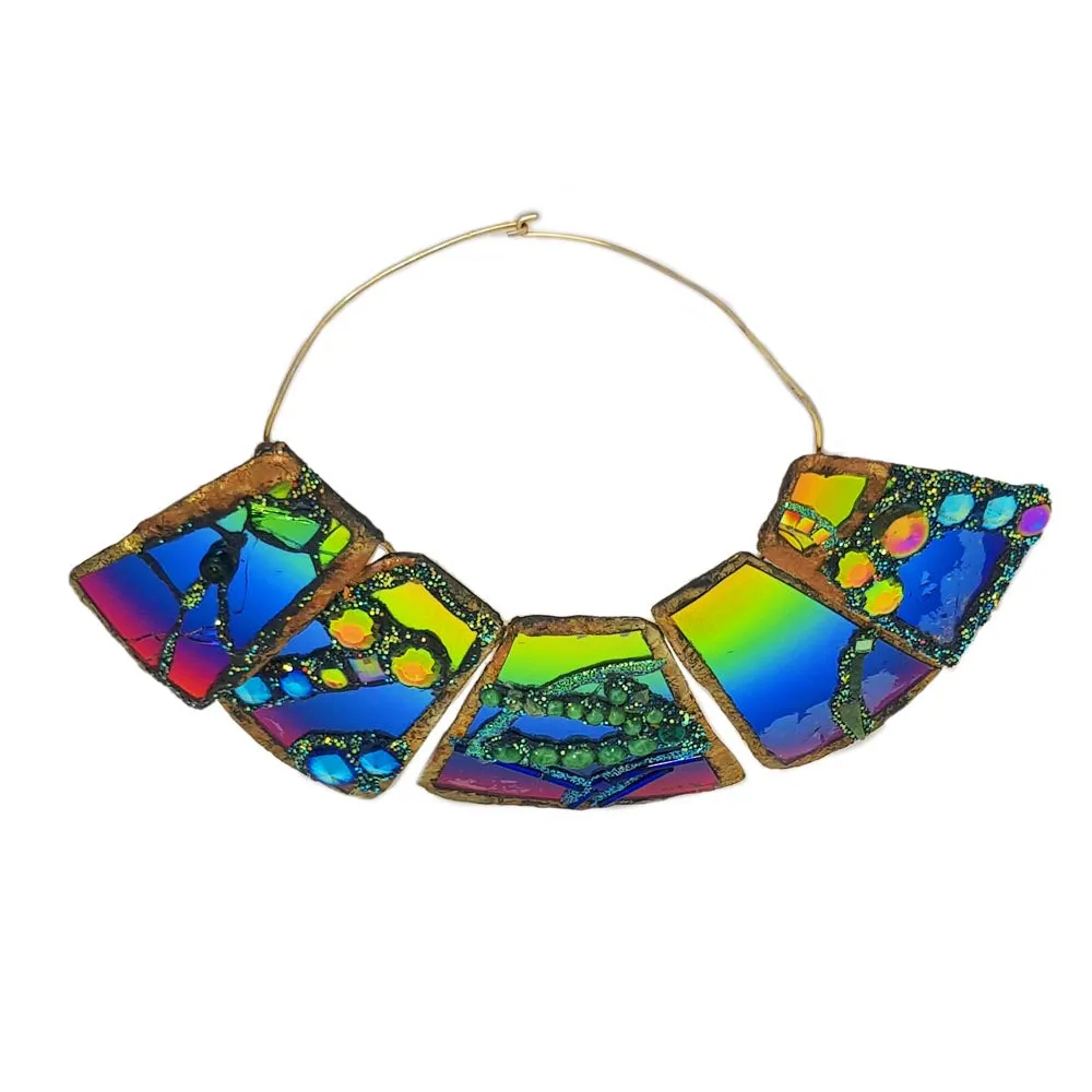 EYGPTIAN STYLE RAINBOW NECKLACE - RAINBOW DROP, 2002