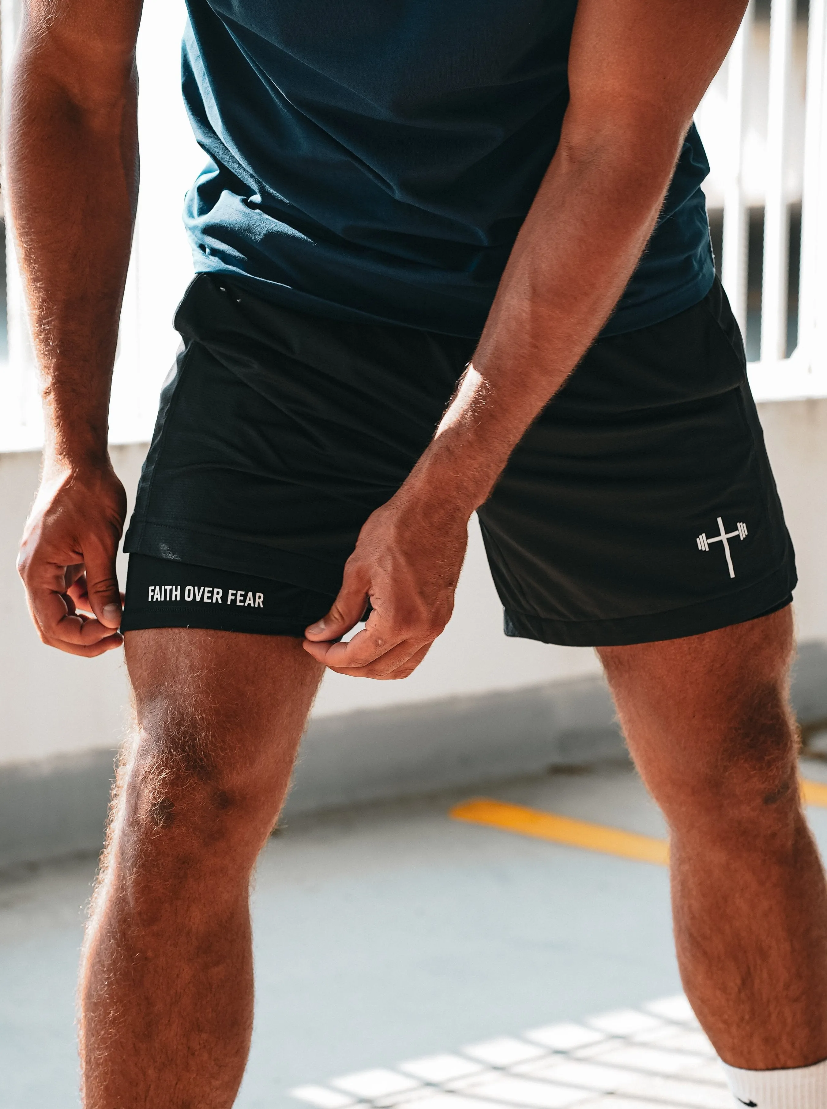 Faith Over Fear Liner Shorts