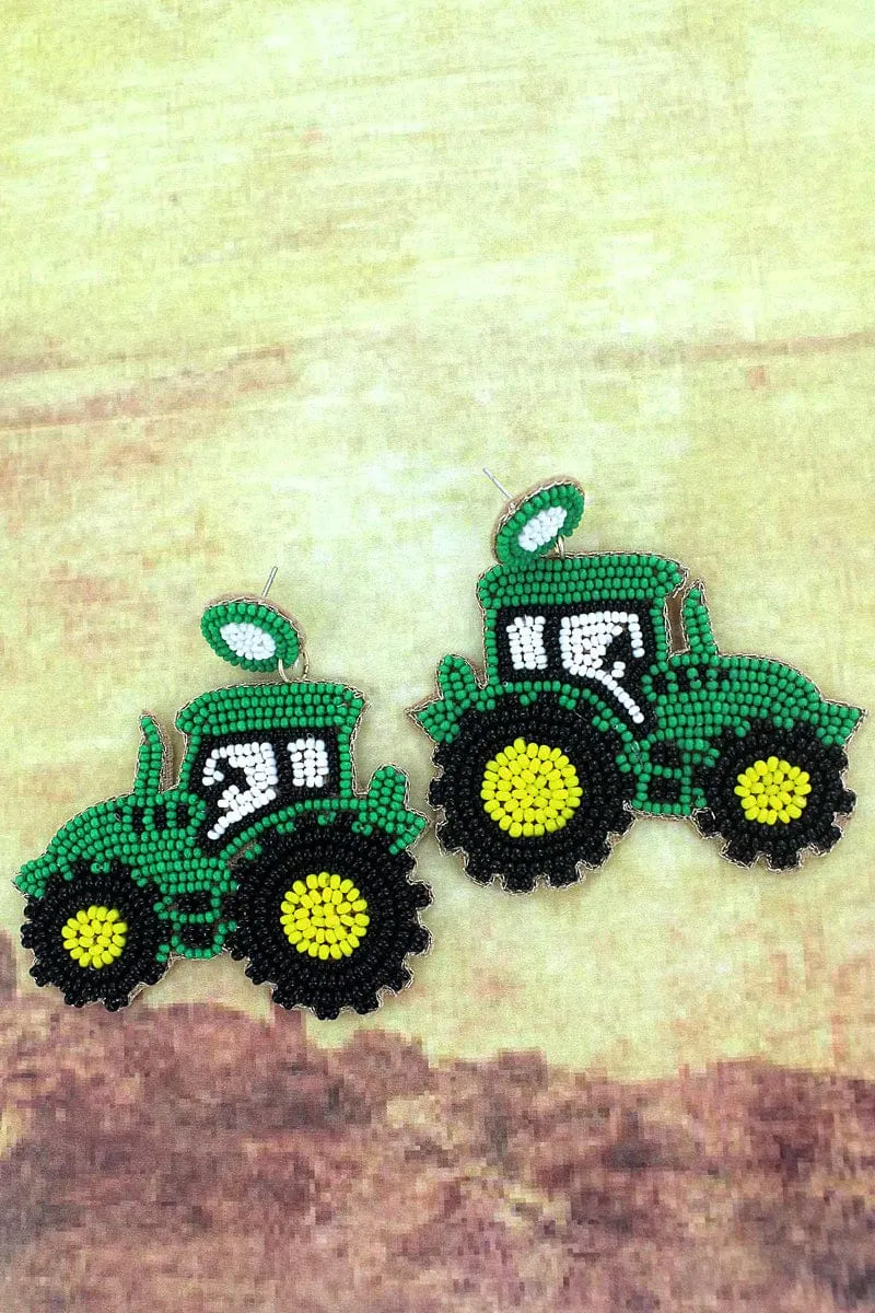 Farm gal SEXY tractor earrings