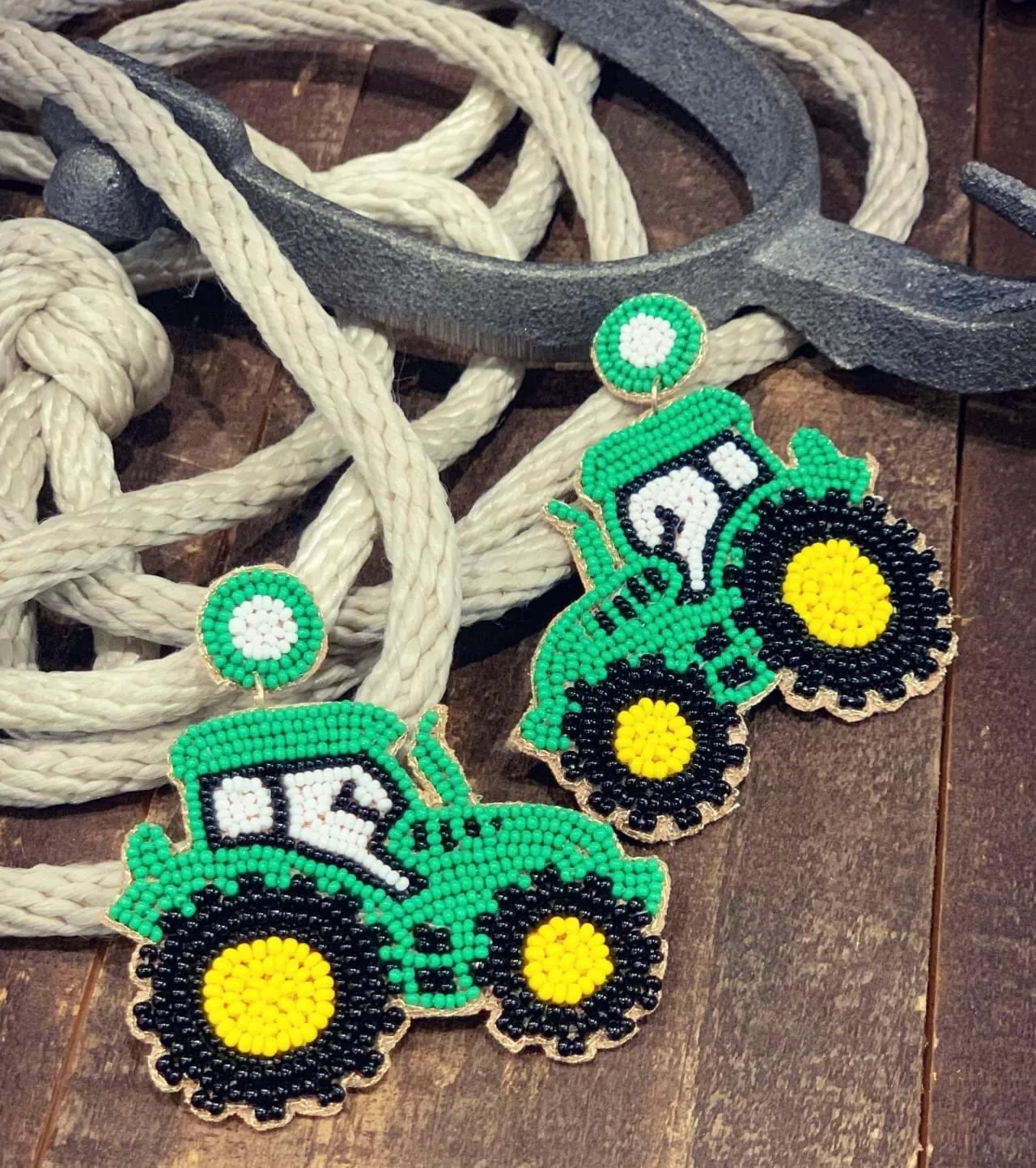 Farm gal SEXY tractor earrings