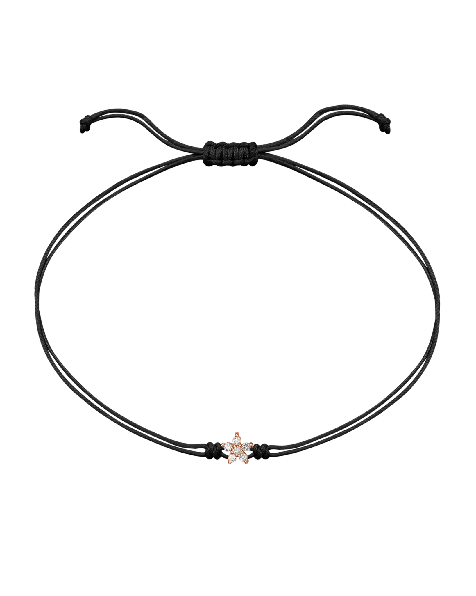 Flower Diamond String Of Love - 14K Rose Gold