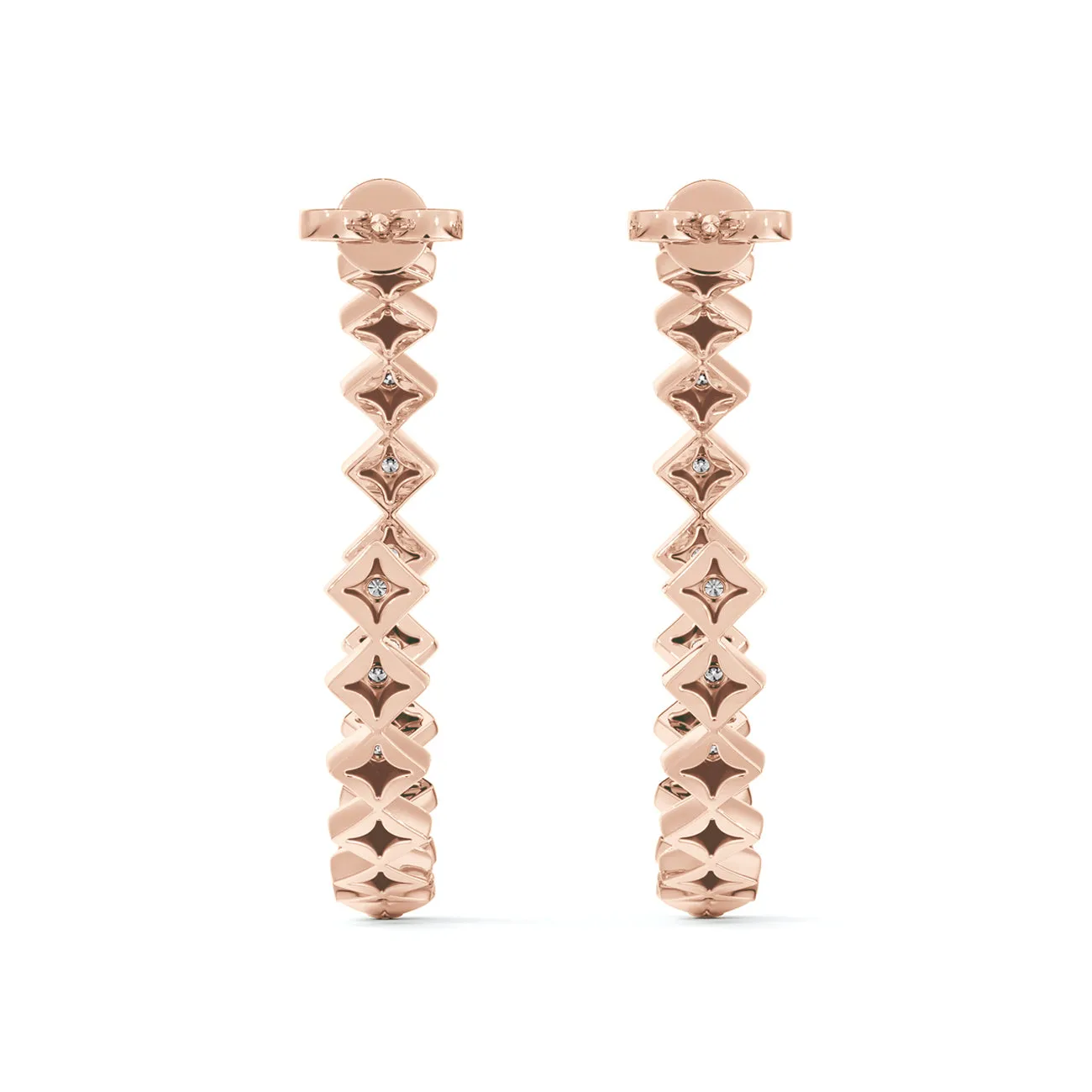 Forevermark Icon Collection Geometric Hoop Earrings