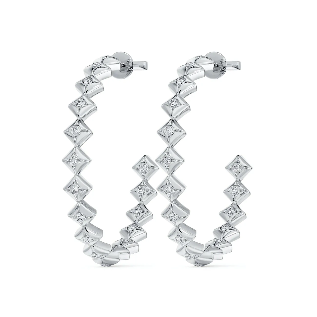 Forevermark Icon Collection Geometric Hoop Earrings