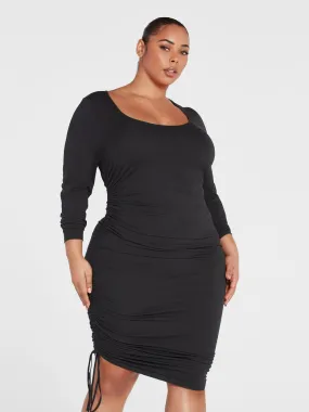 FTF Essentials - The Long Sleeve Ruched Dress