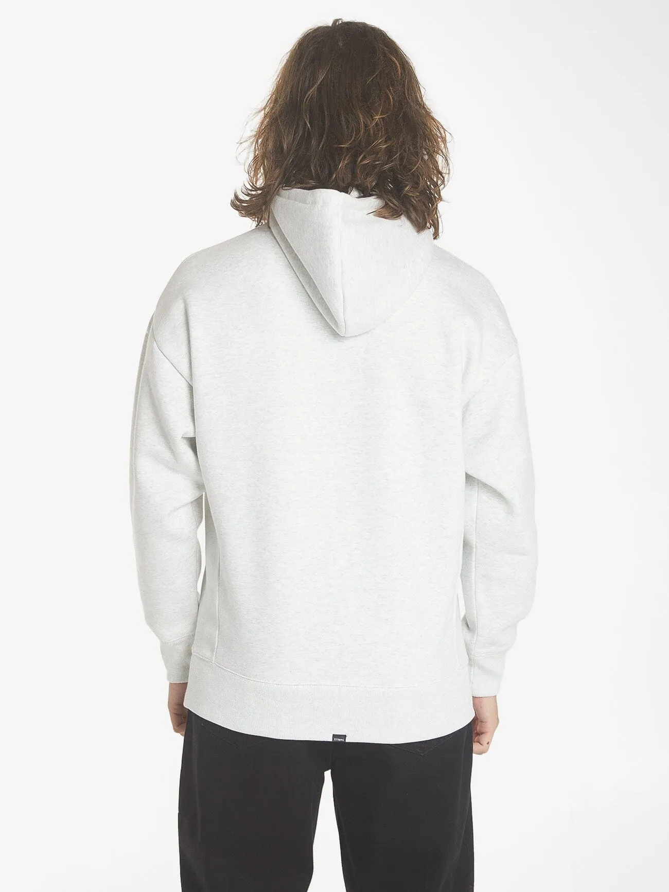 Full Ride Slouch Pull On Hood - White Marle