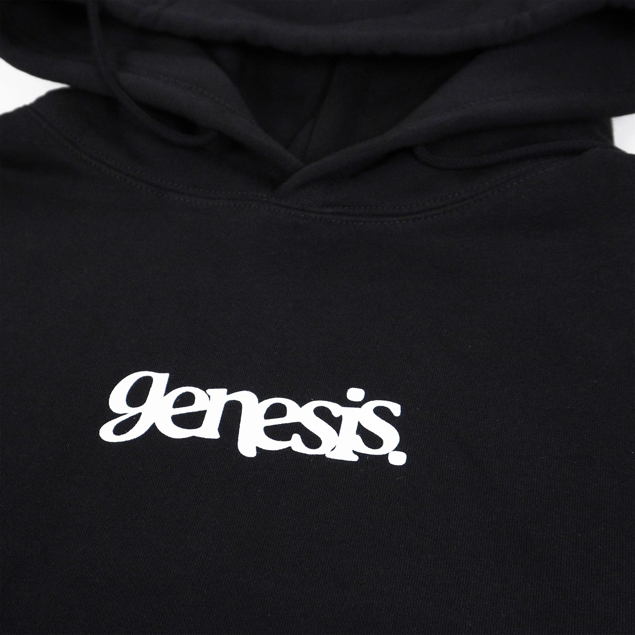 Genesis Text Hoodie Black