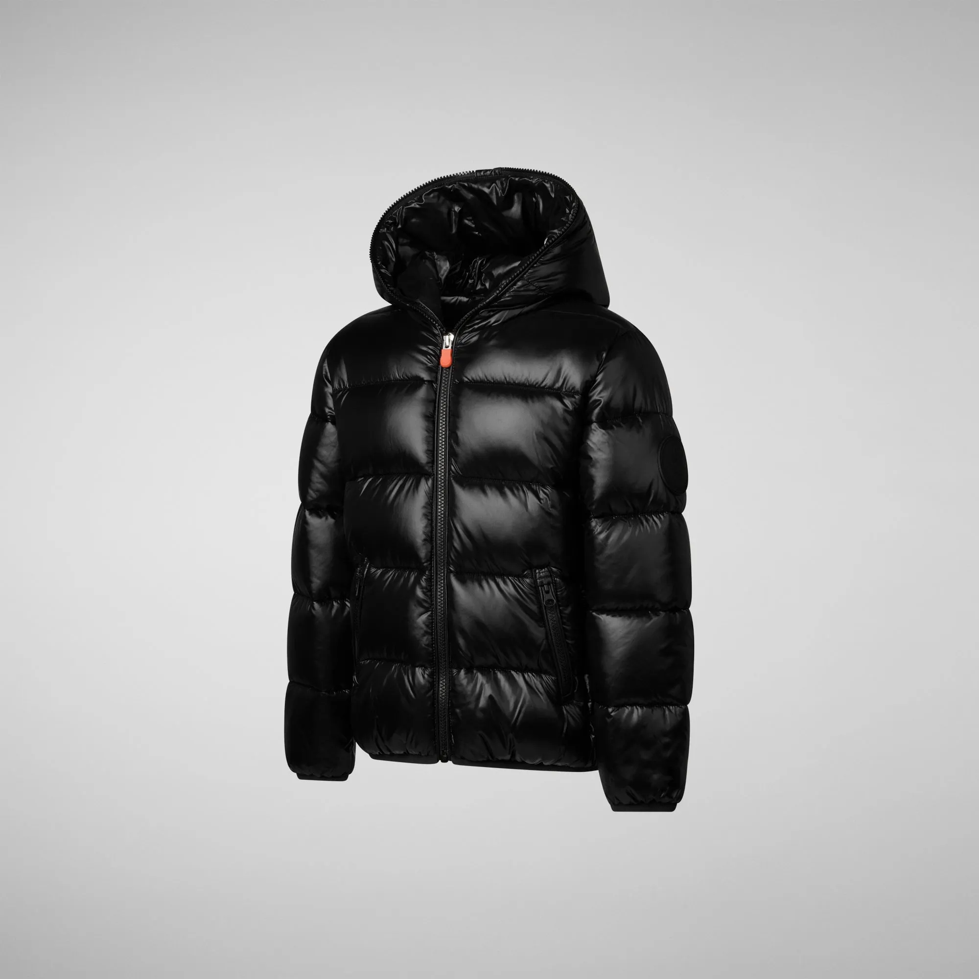 Girls' animal free puffer jacket Kate in black