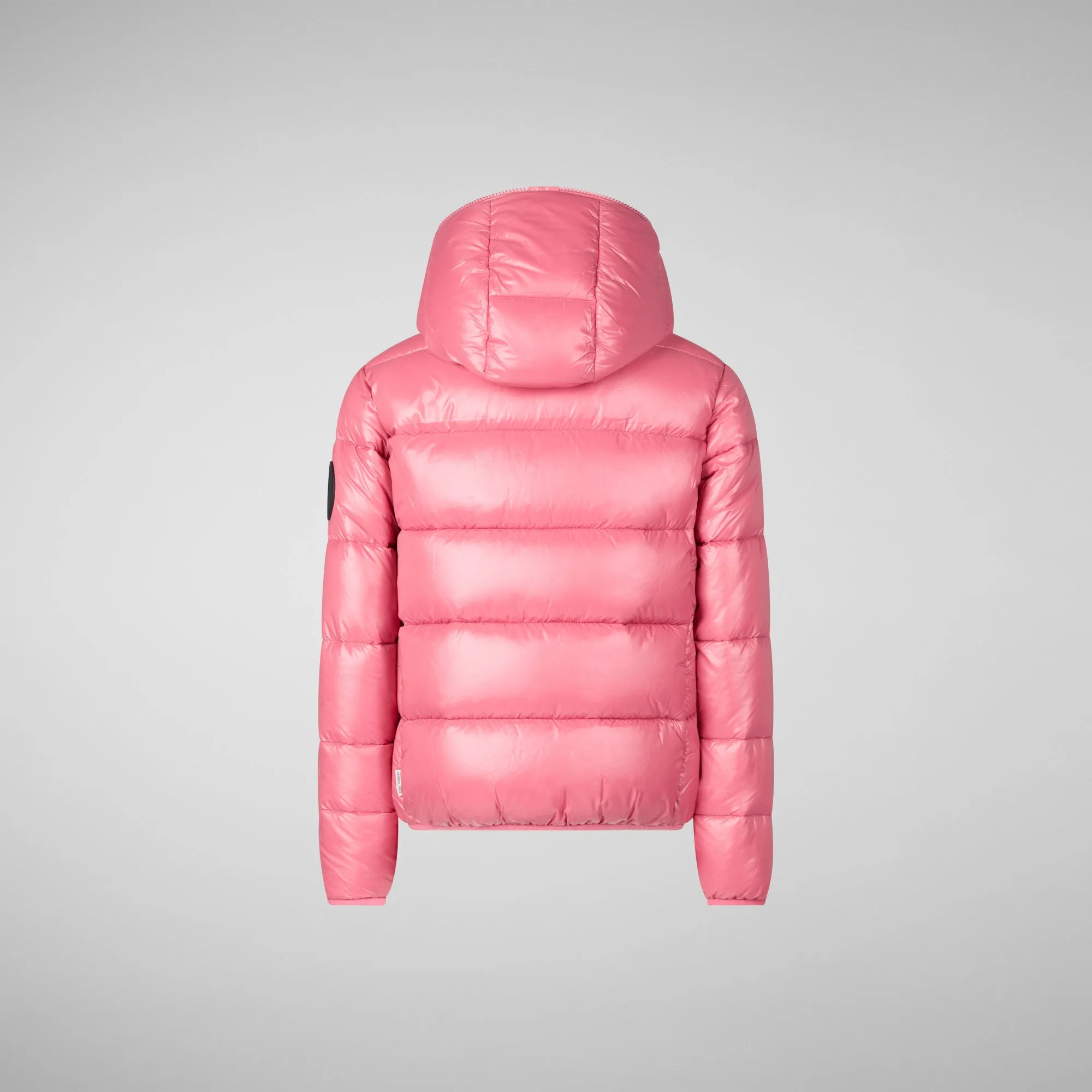 Girls' animal free puffer jacket Kate in bloom pink