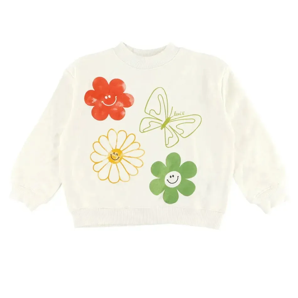 Girls Mock Neck Sweatshirt Sunny Cream  | Levi's