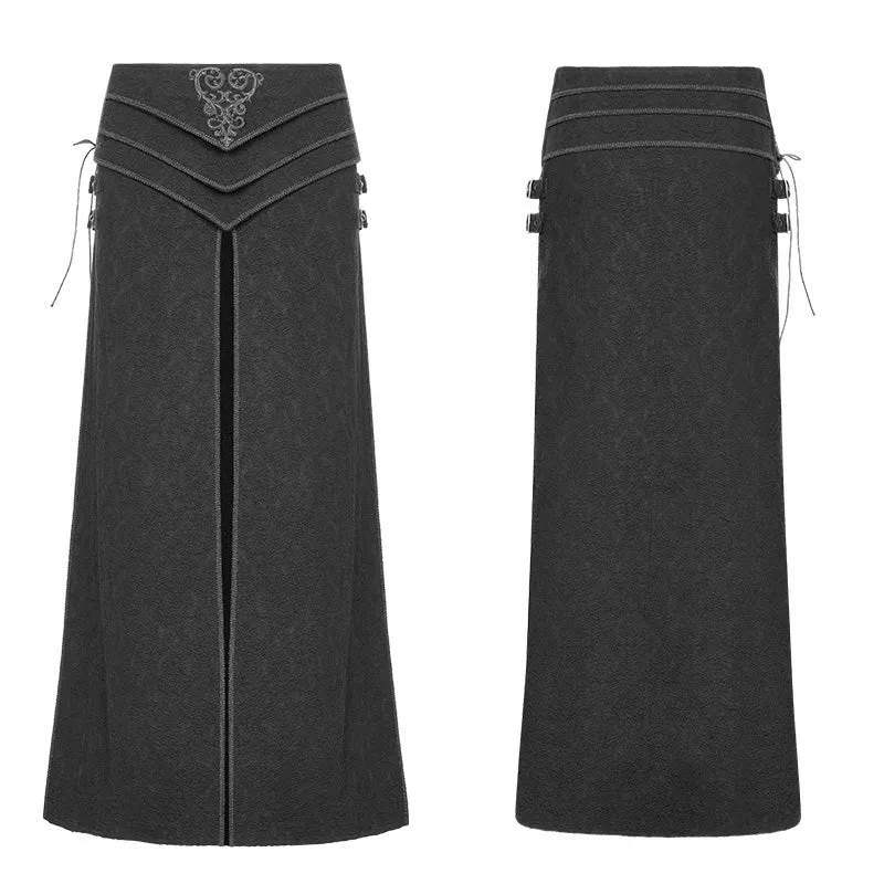 Gothic Retro Jacquard Skirt