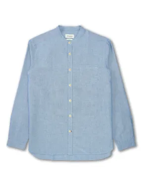 Grandad Shirt Brecon Blue