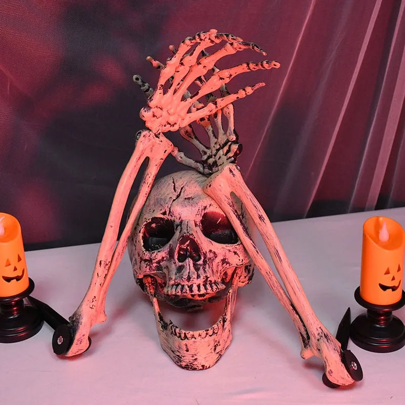 Halloween Decoration Props - Head and Hand Skull Skeleton