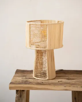 Handmade Table Lamp Raphia Naturel