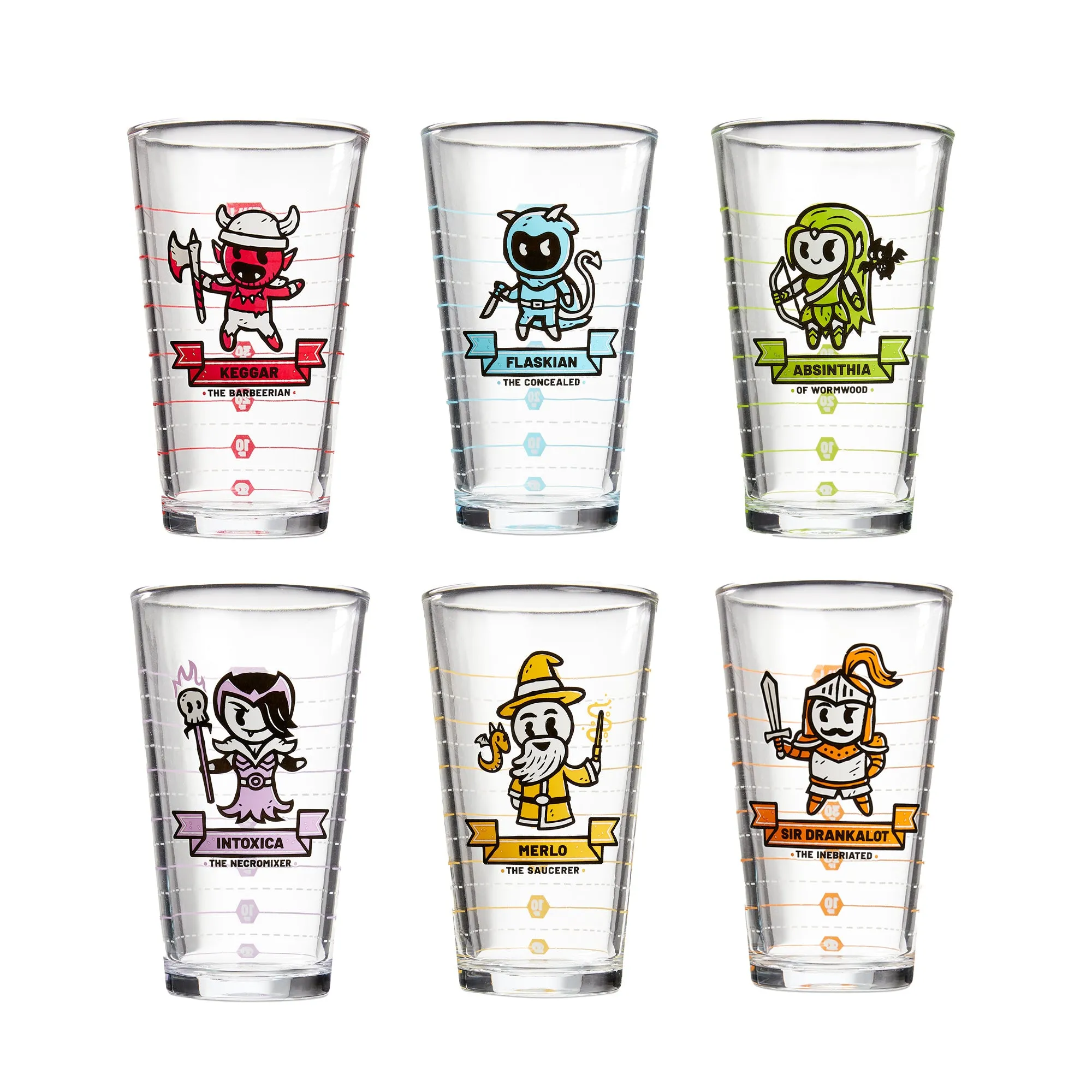 Heroes of Barcadia Base Game Glass Set