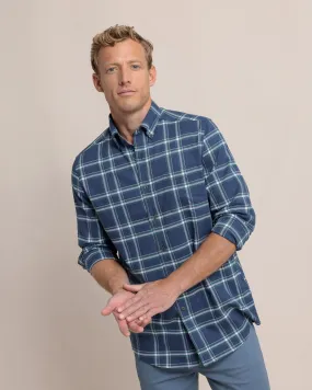 Heron Plaid Flannel Intercoastal Long Sleeve Sport Shirt