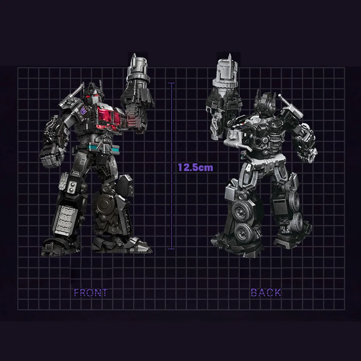 HiPlay Blokees Assembly Model Kits: Transformers Classis Class 08 - Nemesis, Mecha Musume Style, Height 13cm Miniature