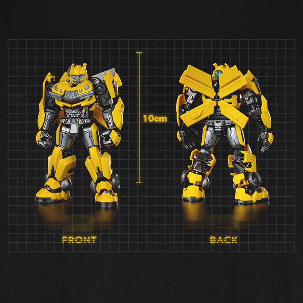 HiPlay Blokees Assembly Model Kits: Transformers Classis Class - Bumblebee, Mecha Musume Style, Height 10cm Miniature