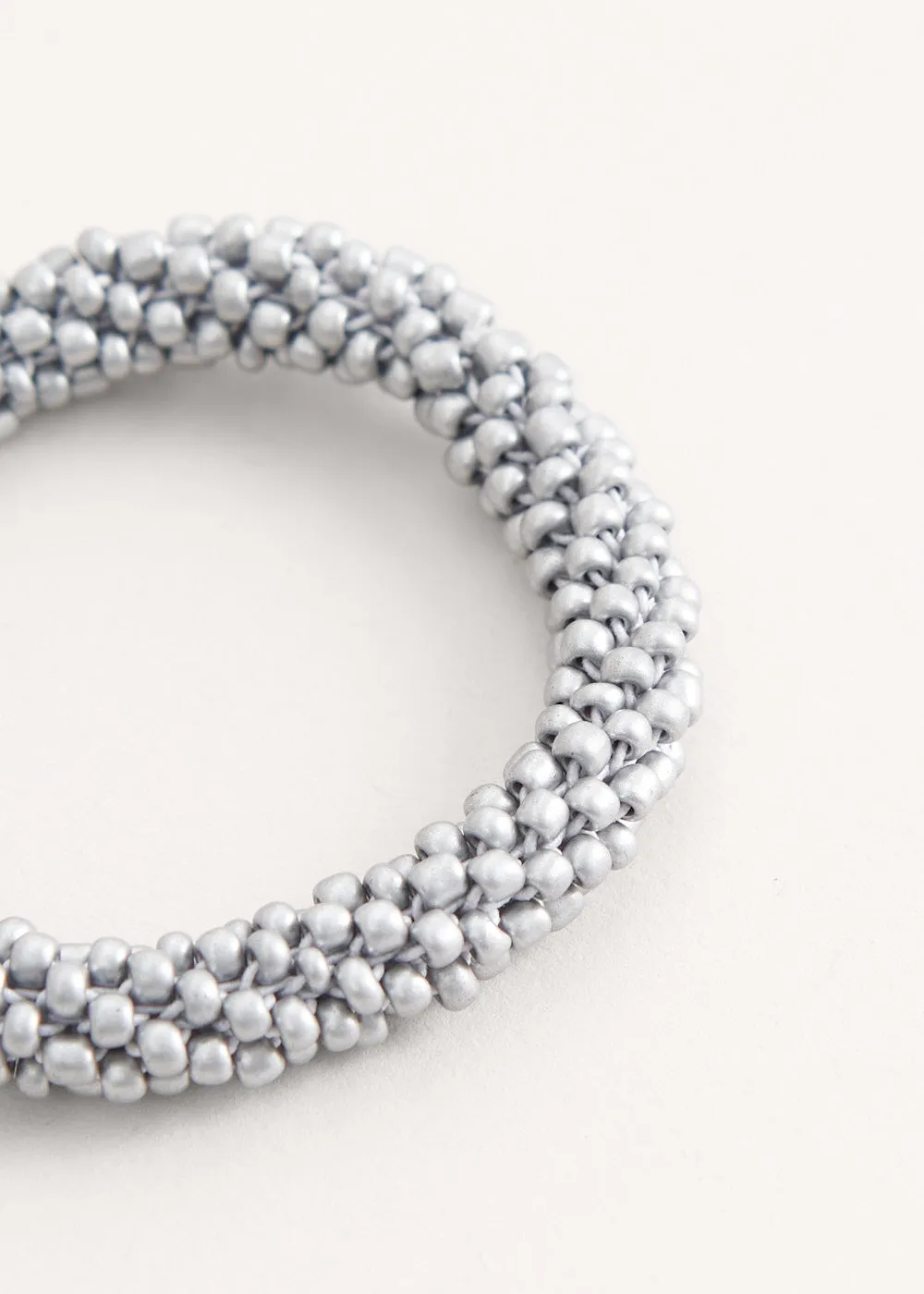 INES MATT CRYSTAL BRACELET - GREY