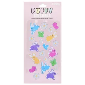 Iscream Butterfly Bunnies Puffy Glitter Stickers