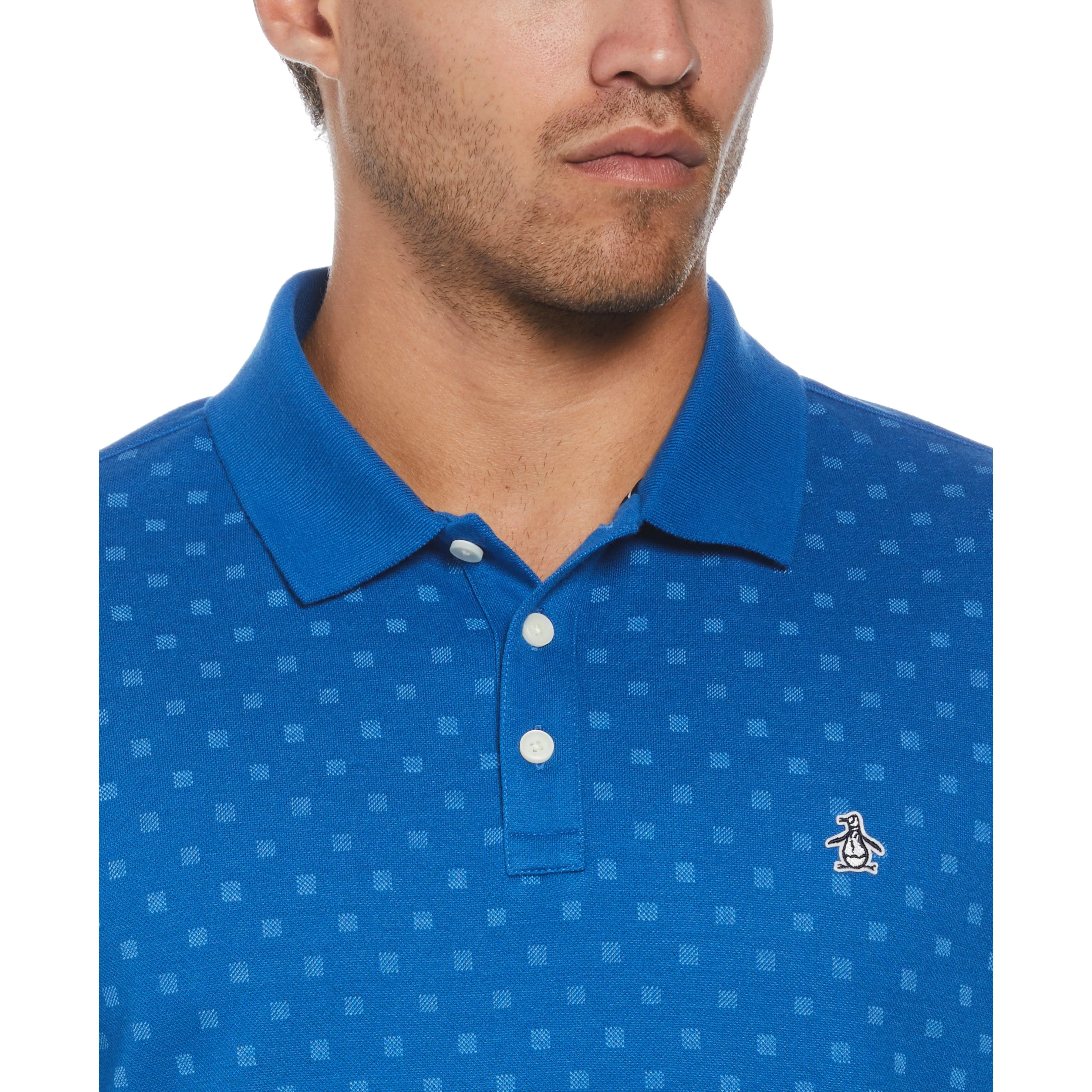 Jacquard Check Polo