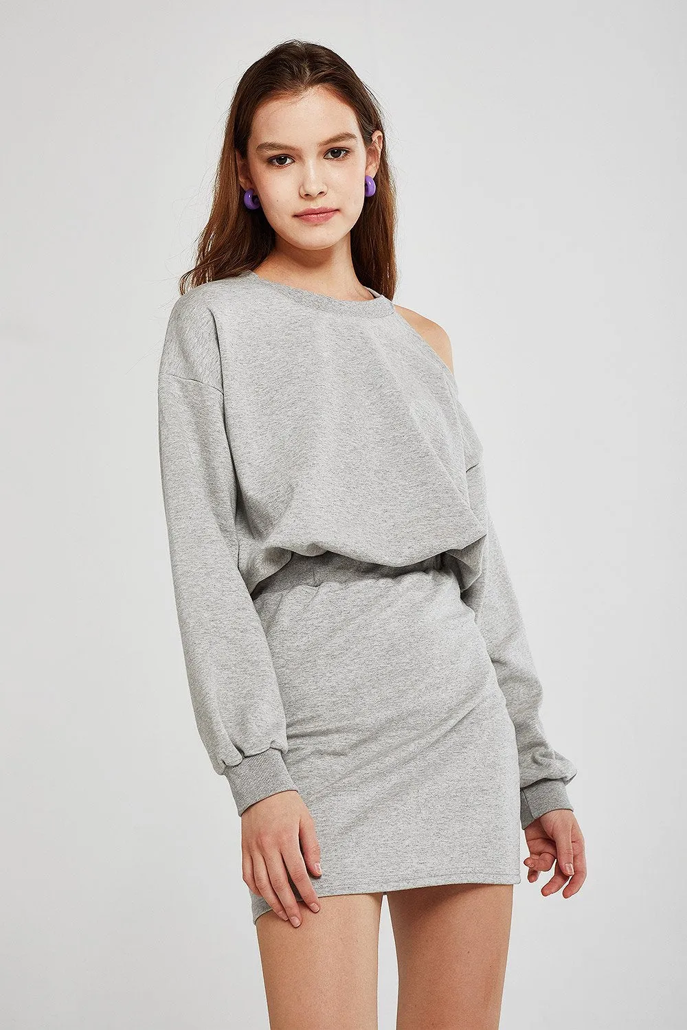 Jade Cold Shoulder Sweat Dress