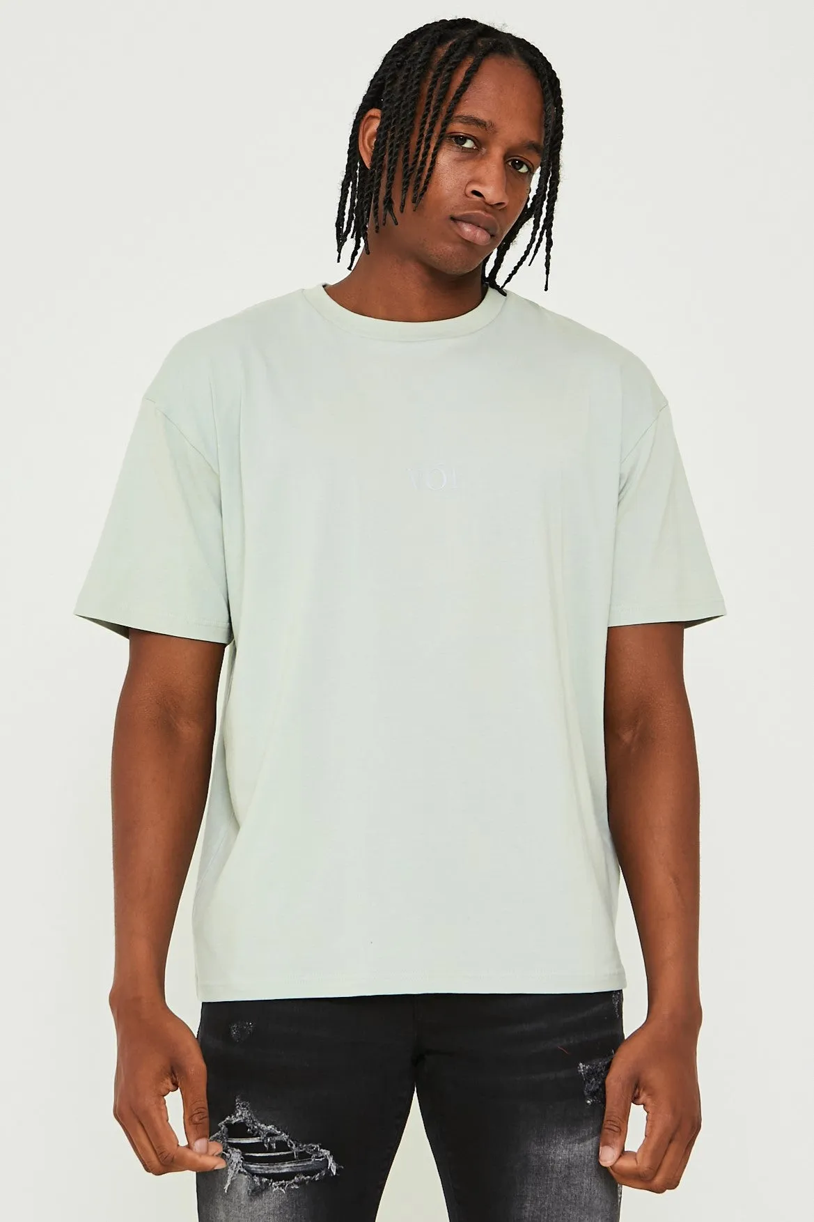 James Street Oversized T-Shirt - Pale Green