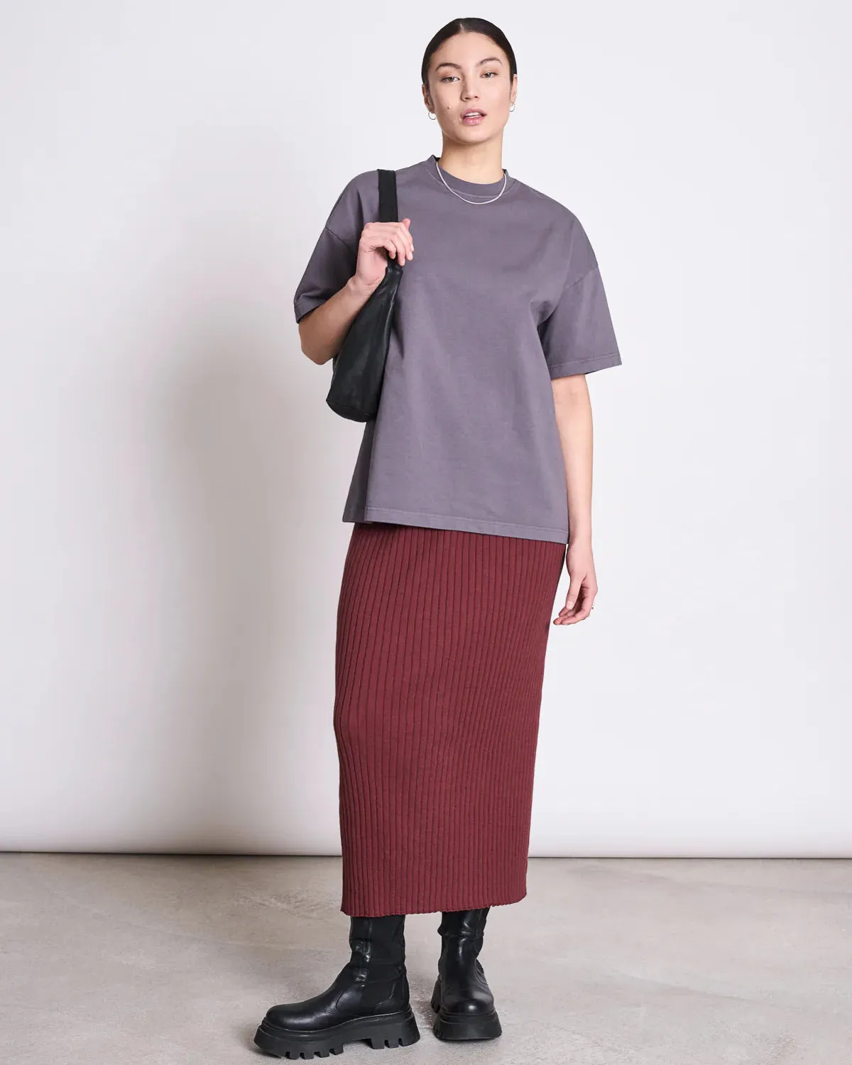 JAN 'N JUNE Ebba skirt intense rust women