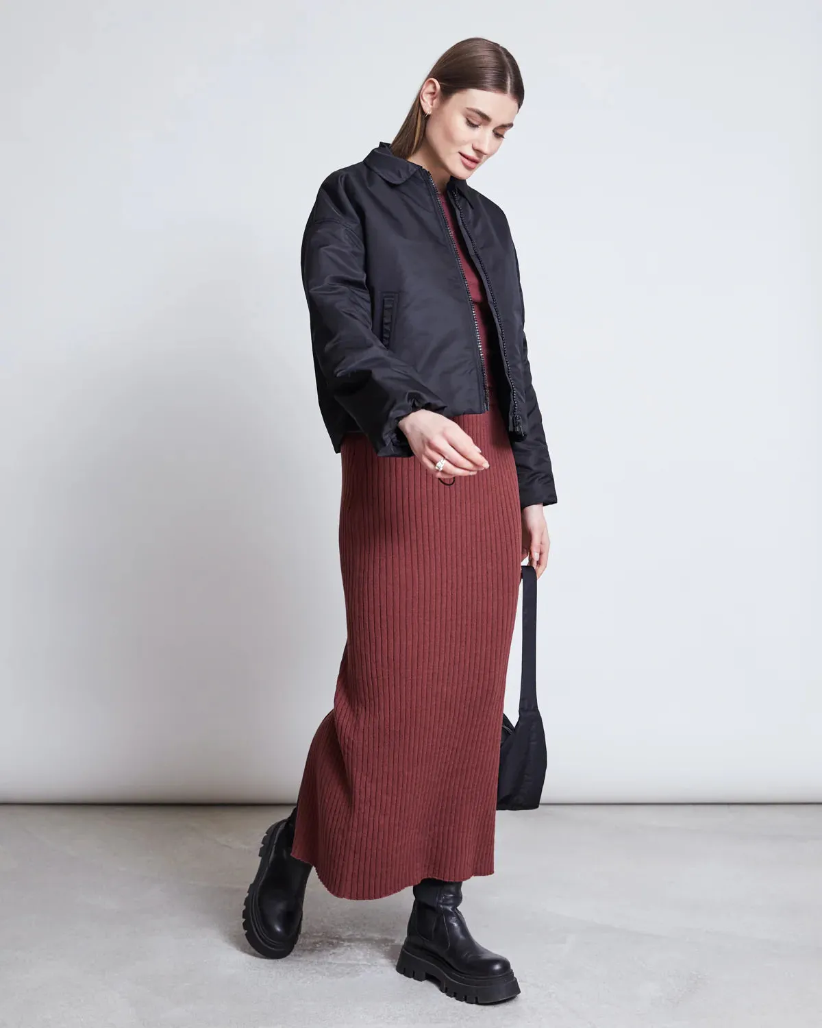 JAN 'N JUNE Ebba skirt intense rust women