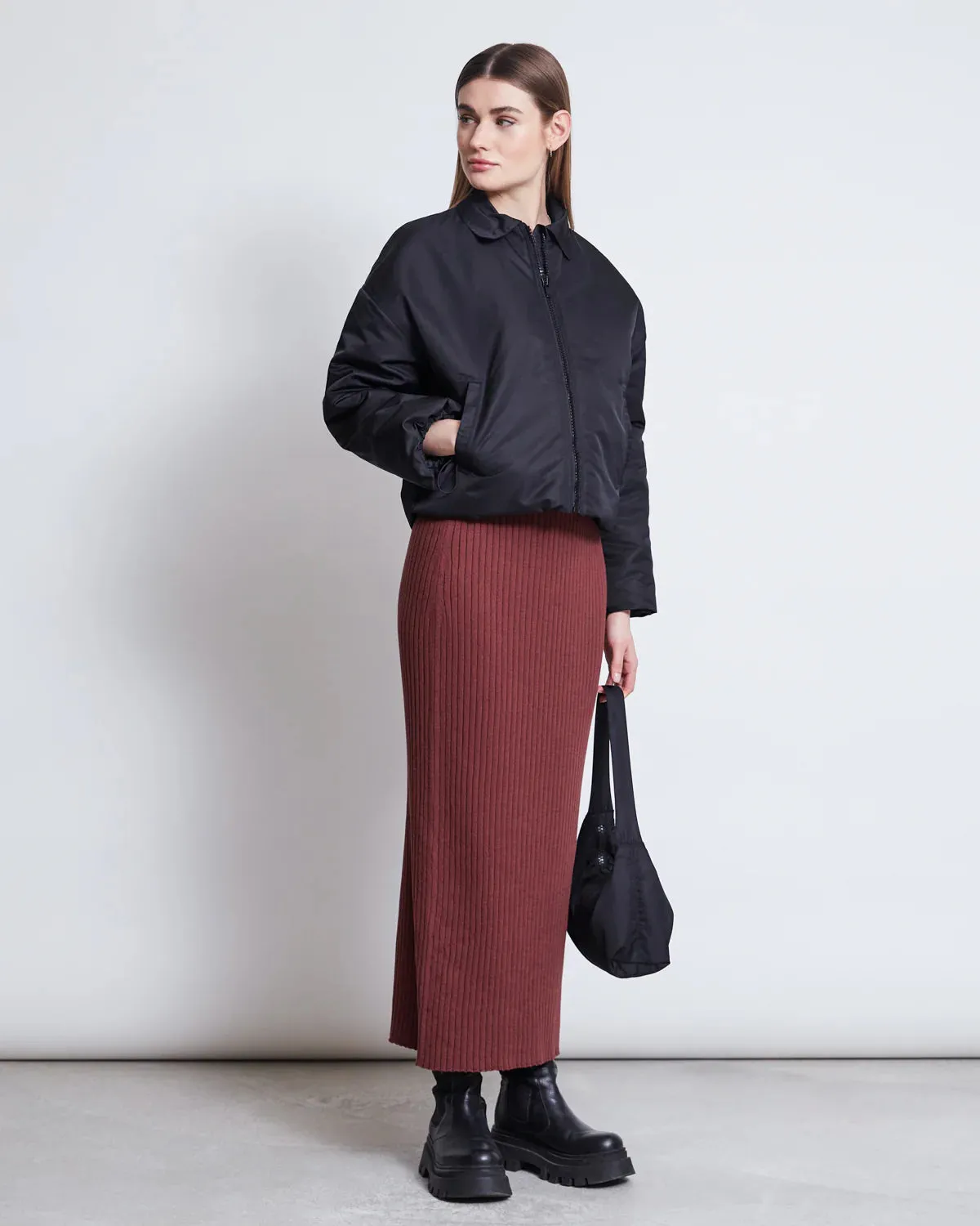 JAN 'N JUNE Ebba skirt intense rust women