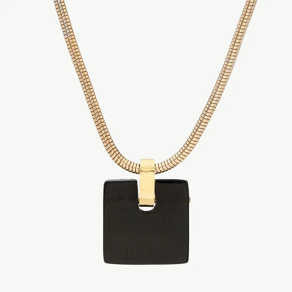 Jenga Pendant Necklace