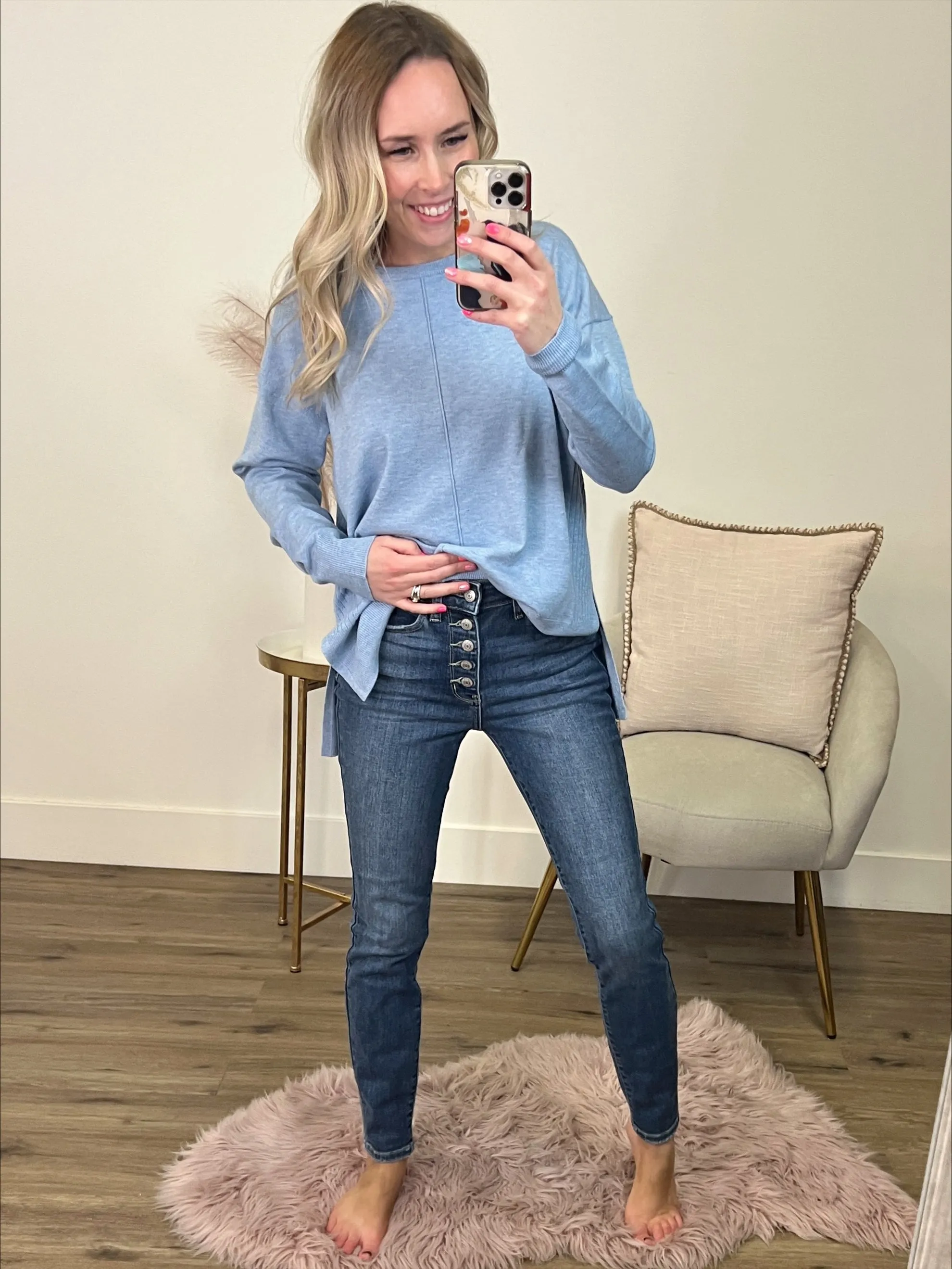 Judy Blue Sherrie Button Fly Skinny Jeans FINAL SALE