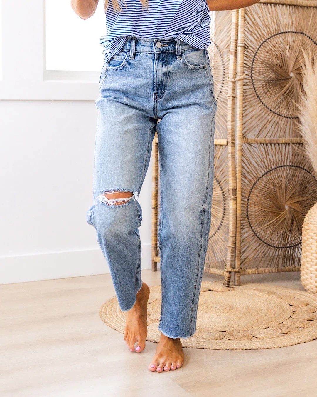 KanCan Rose Non Distressed 90's Jeans