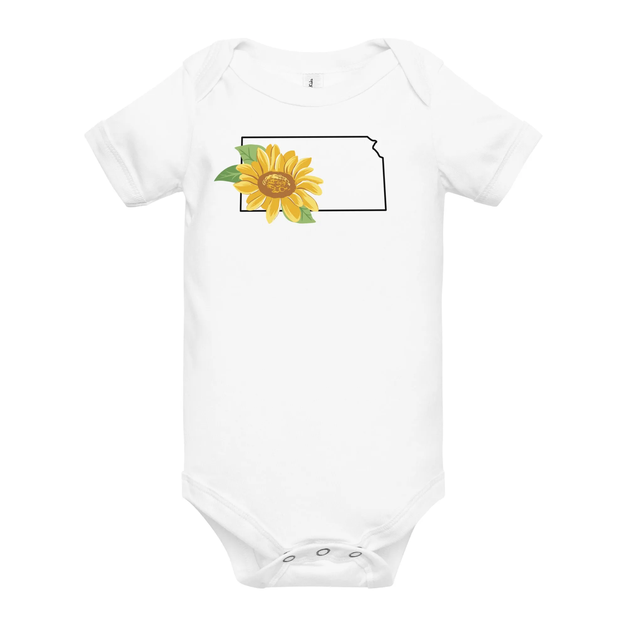 Kansas Sunflower Baby Onesie