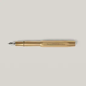 KAWECO BRASS SPORT FOUNTAIN PEN - MEDIUM